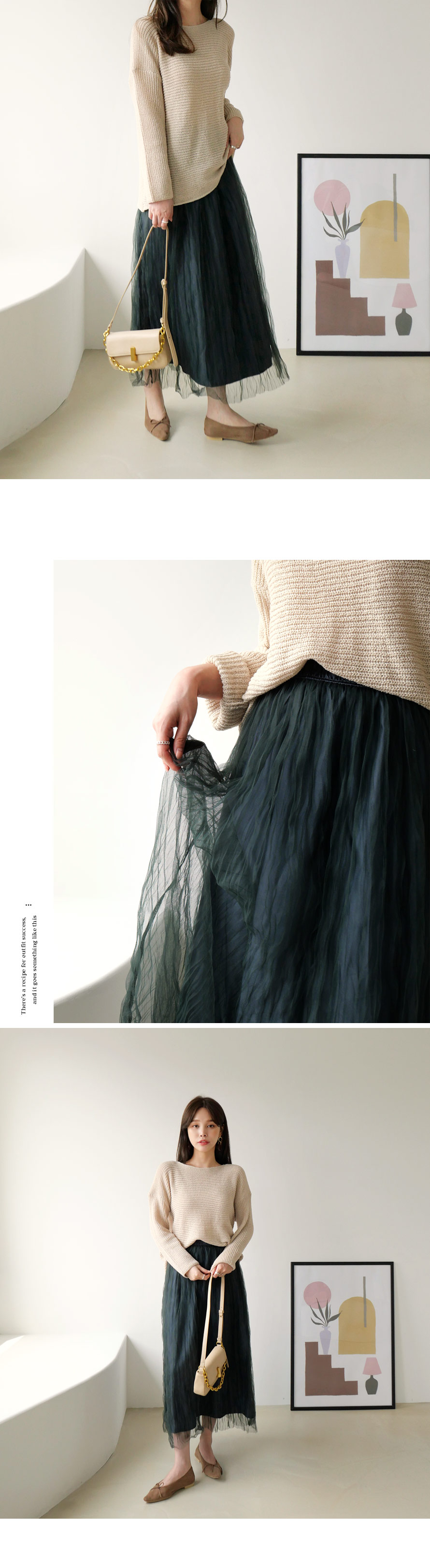 リンクルメッシュスカート・全3色 | DHOLIC PLUS | 詳細画像22