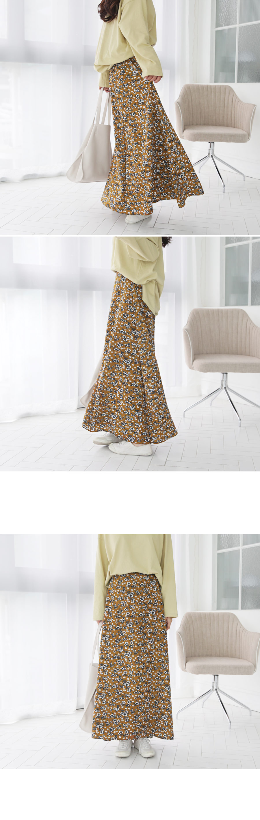 フローラルフレアスカート・全2色 | DHOLIC | 詳細画像2