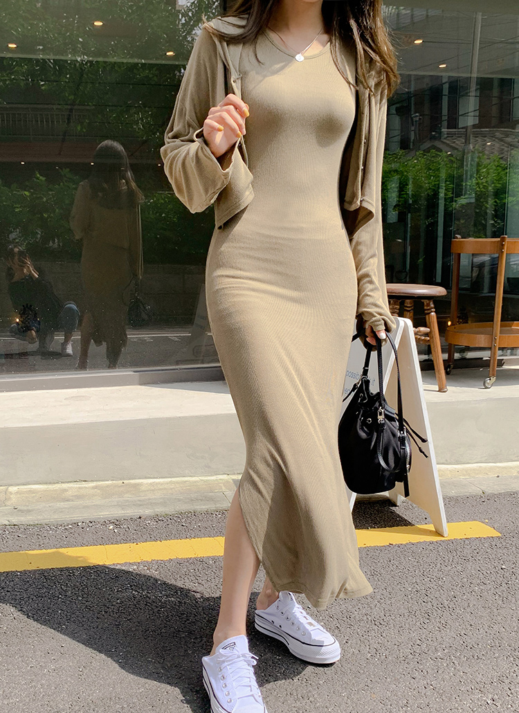 フードカーデ スリムワンピースset レディースファッション通販 Dholicディーホリック ファストファッション 水着 ワンピース