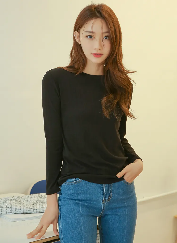 シルキー長袖Tシャツ | Atelier Nain | 詳細画像1