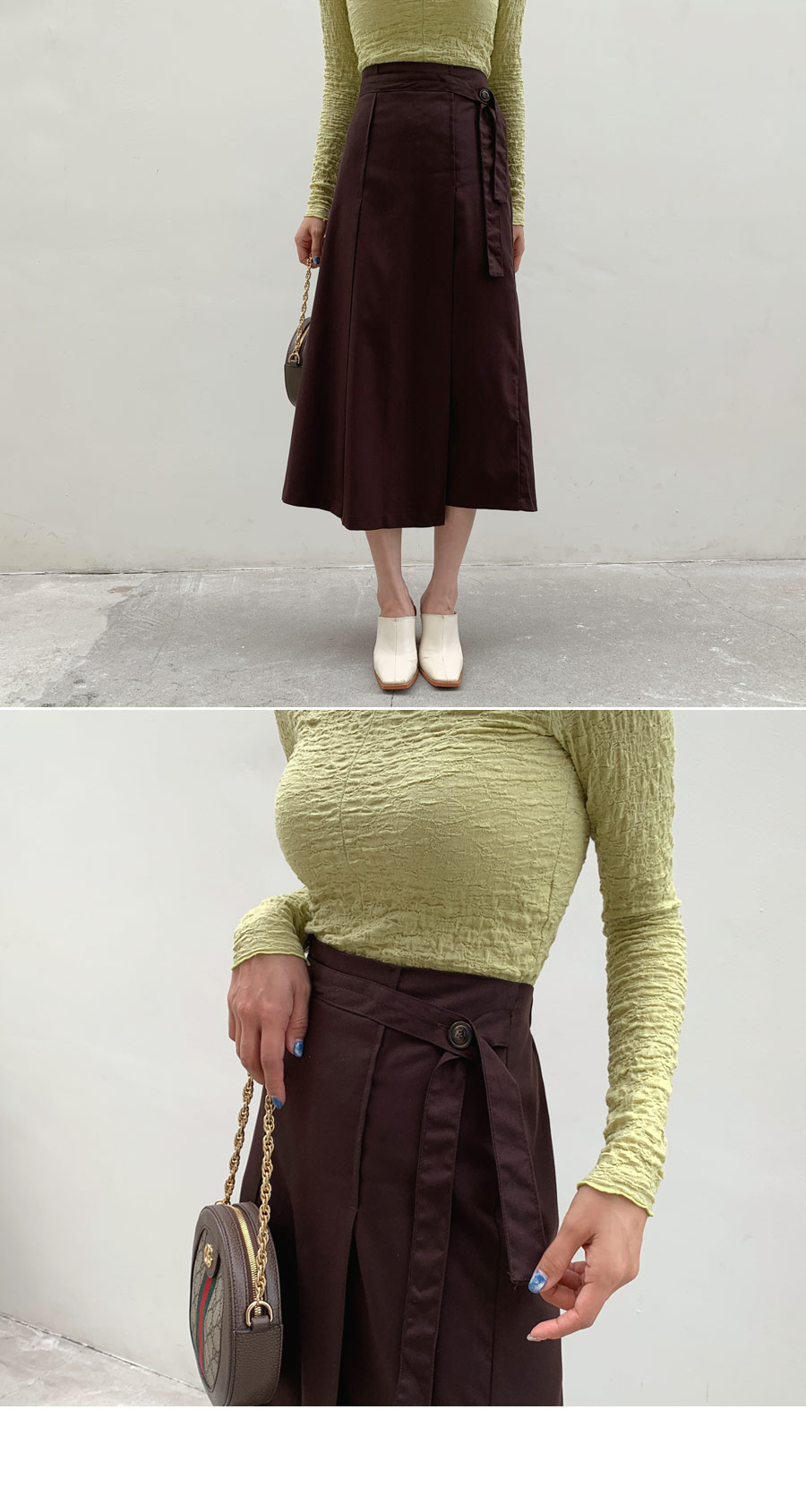 ボタンストラップスカート・全3色 | DHOLIC | 詳細画像12