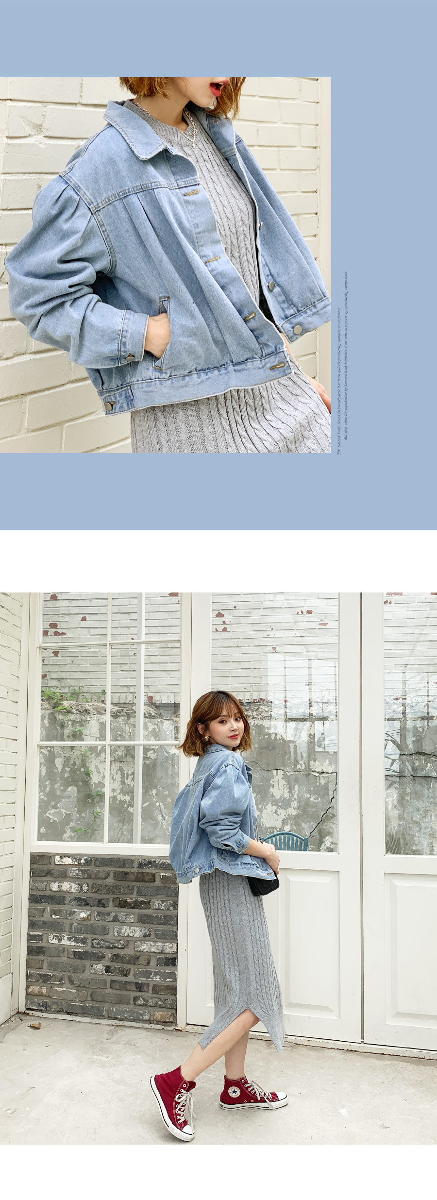 タックデニムジャケット・全2色 | DHOLIC | 詳細画像6