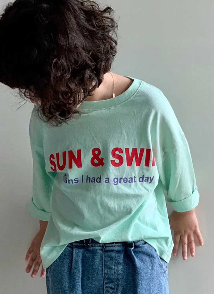 SUN&レタリングTシャツ | 詳細画像1