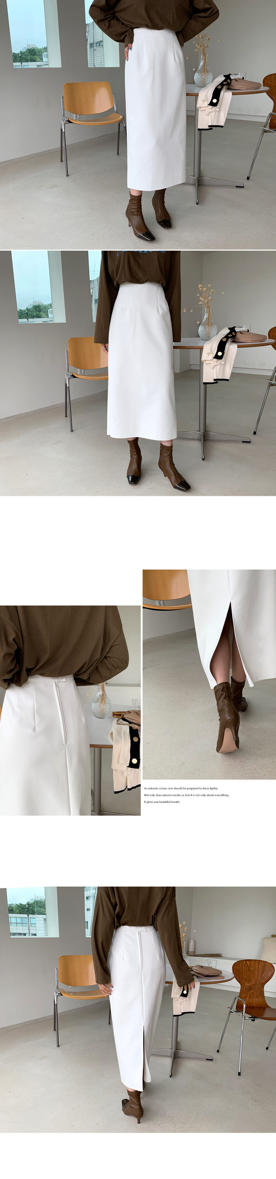 レザー調Hラインスカート・全2色 | DHOLIC | 詳細画像2
