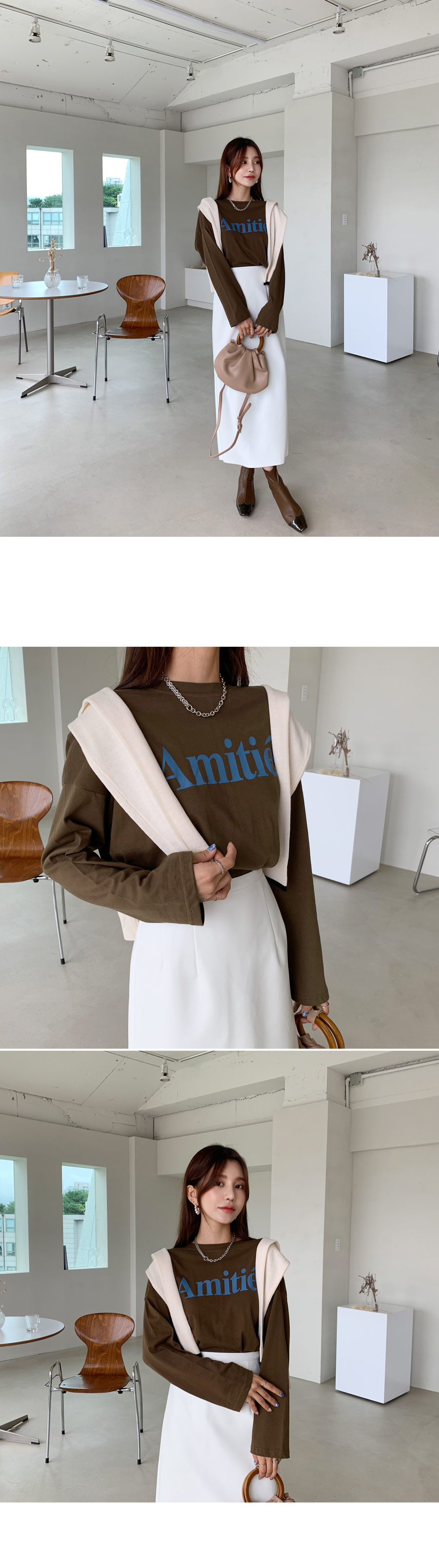 AmitieTシャツ・全3色 | DHOLIC | 詳細画像3