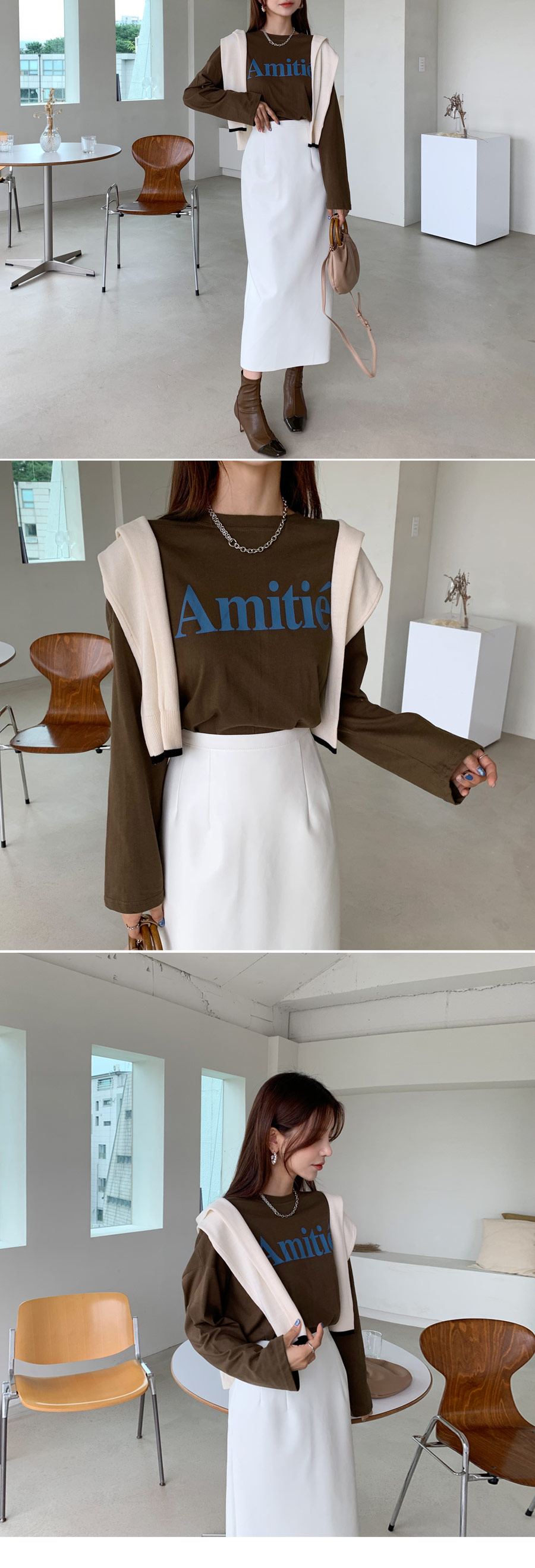 AmitieTシャツ・全3色 | DHOLIC | 詳細画像7
