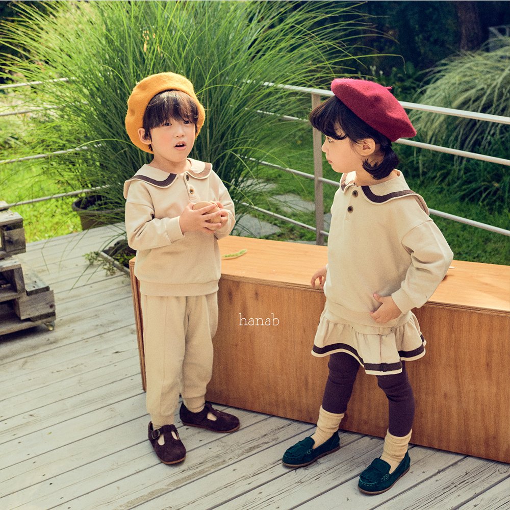 ラインラウンドネックTシャツ&パンツSET | 詳細画像7