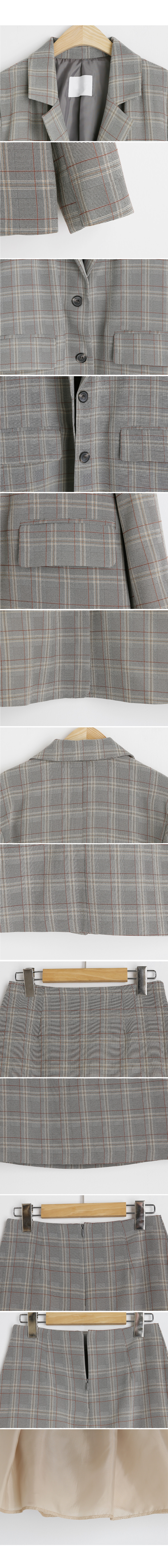 チェックジャケット&ミニスカートSET・全2色 | DHOLIC | 詳細画像10