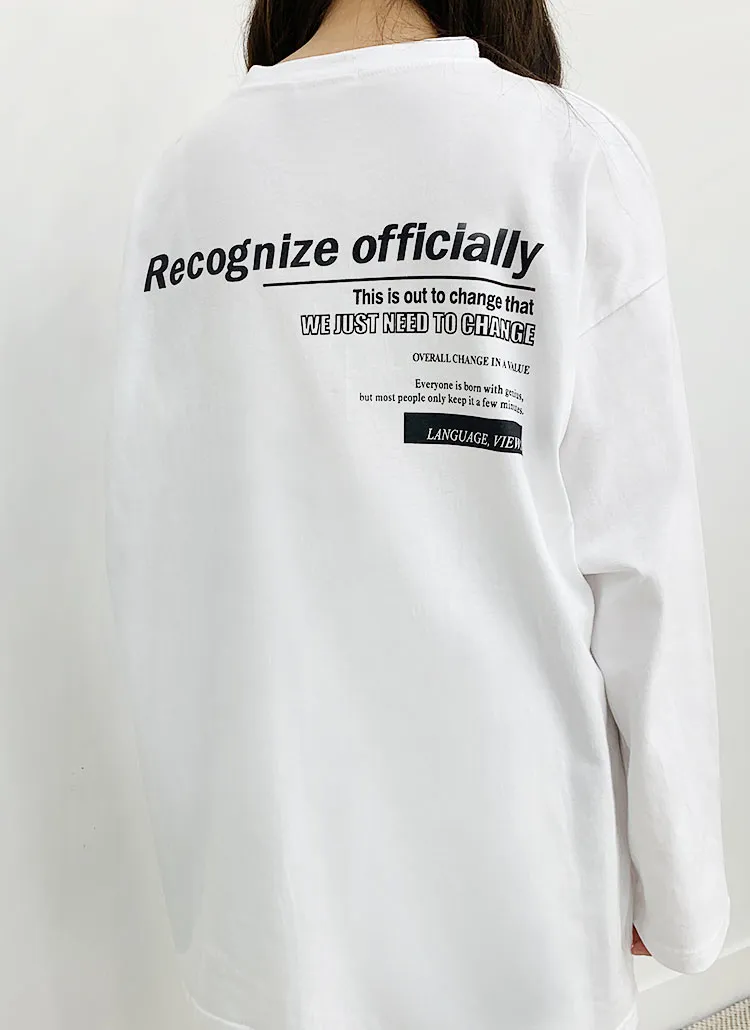 Recognize長袖Tシャツ | bullang girls | 詳細画像1