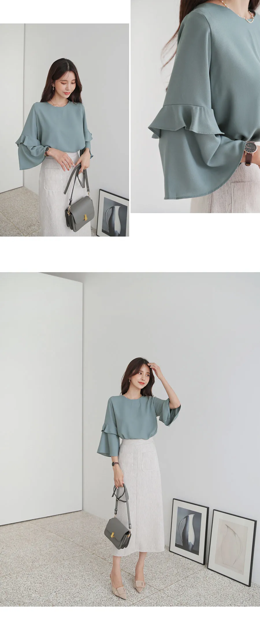 ポケットHラインスカート・全3色 | DHOLIC | 詳細画像8