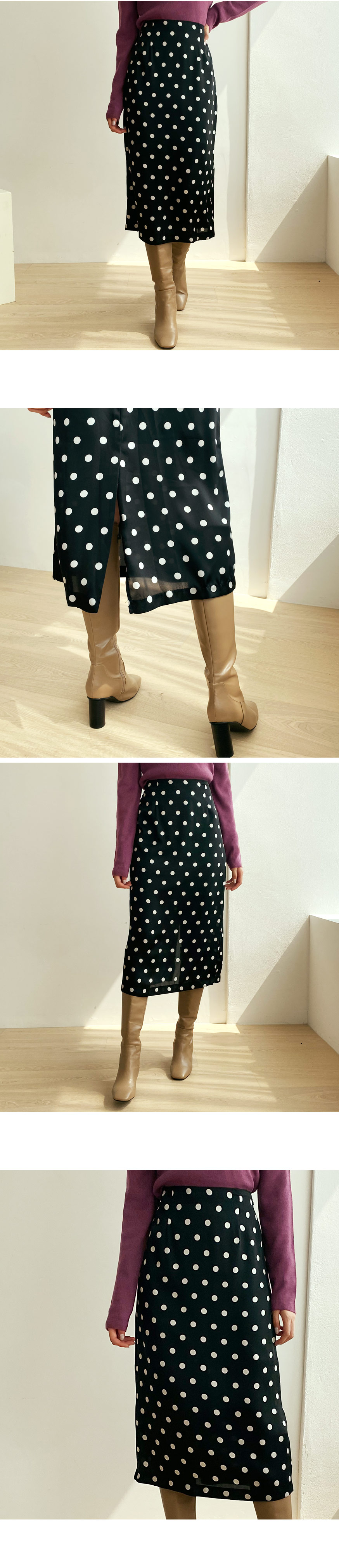 Hラインドットスカート・全3色 | DHOLIC | 詳細画像2