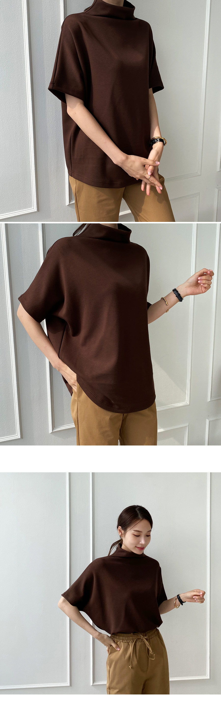 半袖ボトルネックTシャツ・全5色 | DHOLIC PLUS | 詳細画像11