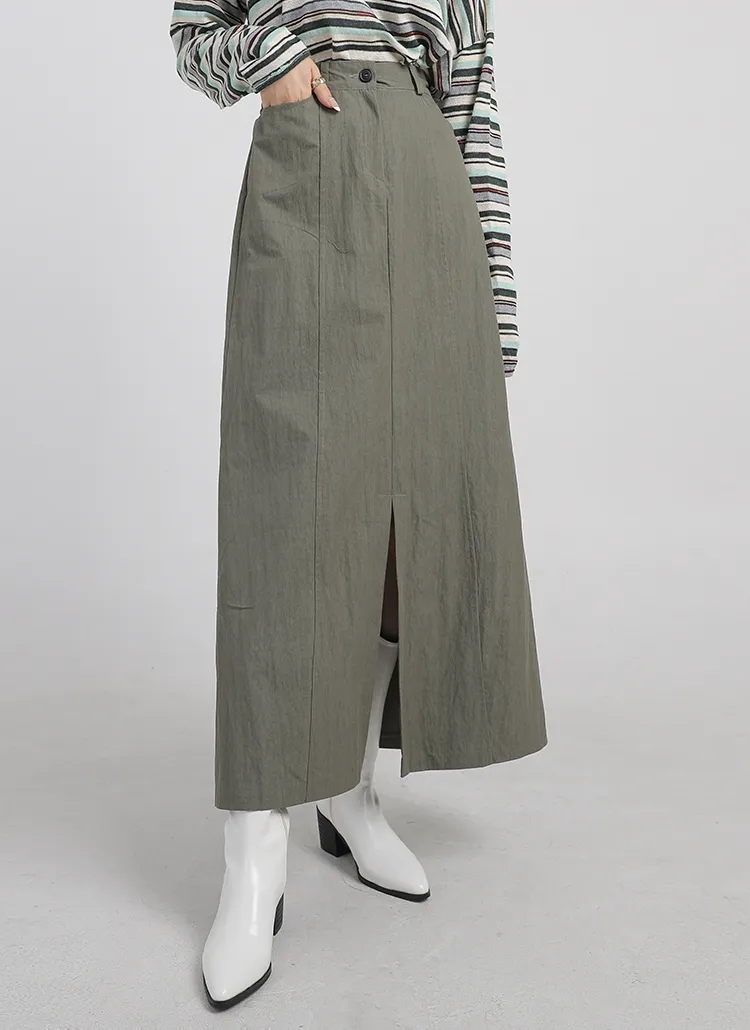 スリットロングAラインスカート | ouruniform | 詳細画像1