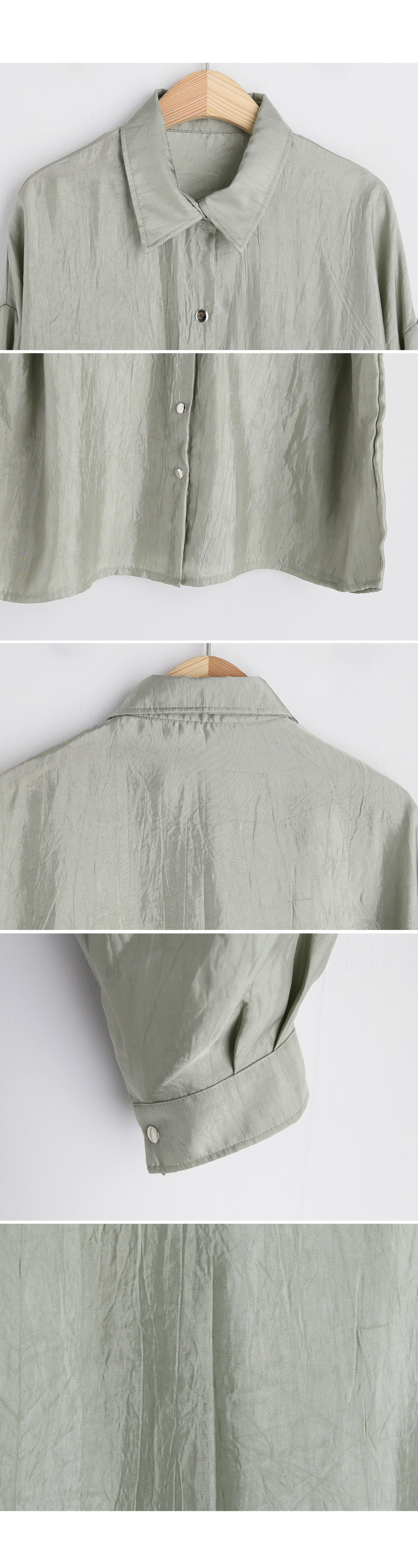 サテンポケットシャツ・全3色 | DHOLIC | 詳細画像11