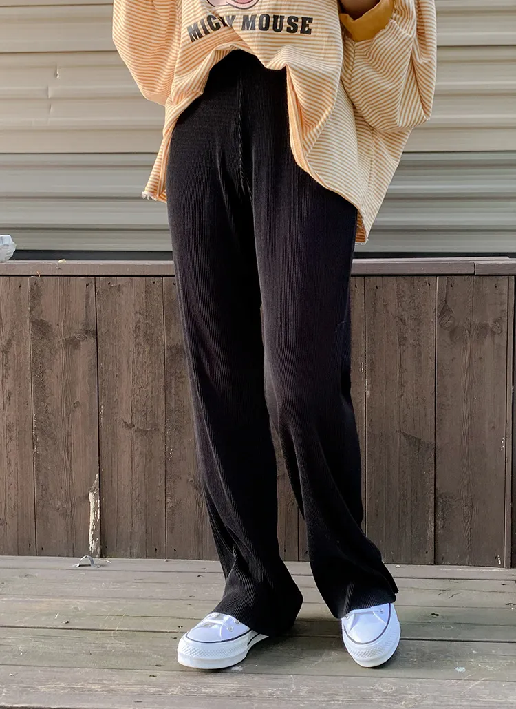 リブストレートパンツ | qnigirls | 詳細画像1