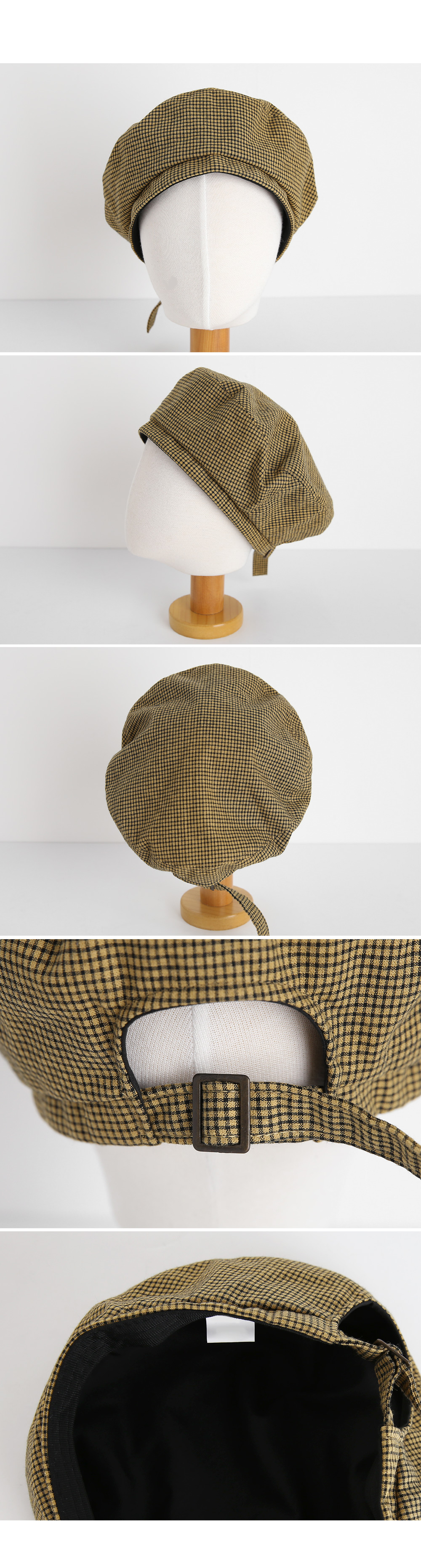 バックルチェックベレー帽・全4色 | DHOLIC | 詳細画像16