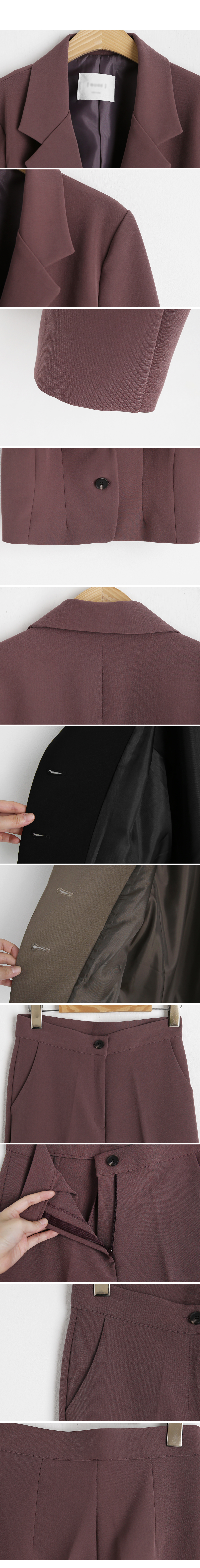 クロップドジャケット&スリムスラックスSET・全3色 | DHOLIC | 詳細画像18