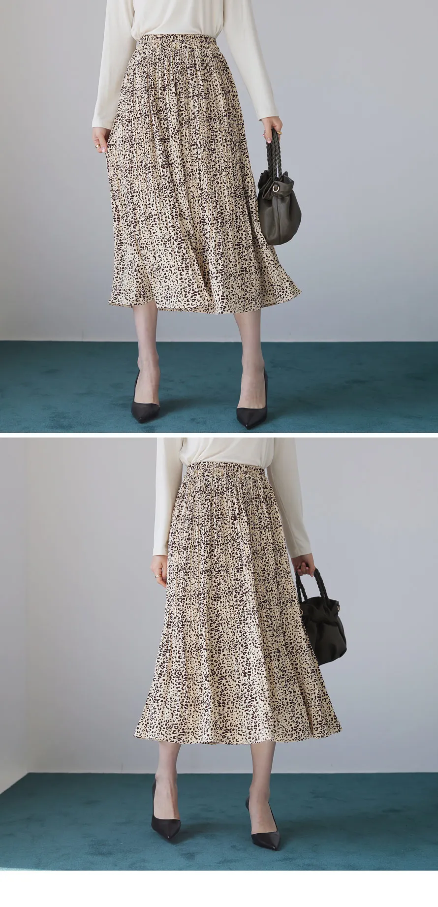 レオパードプリーツスカート・全2色 | DHOLIC PLUS | 詳細画像7
