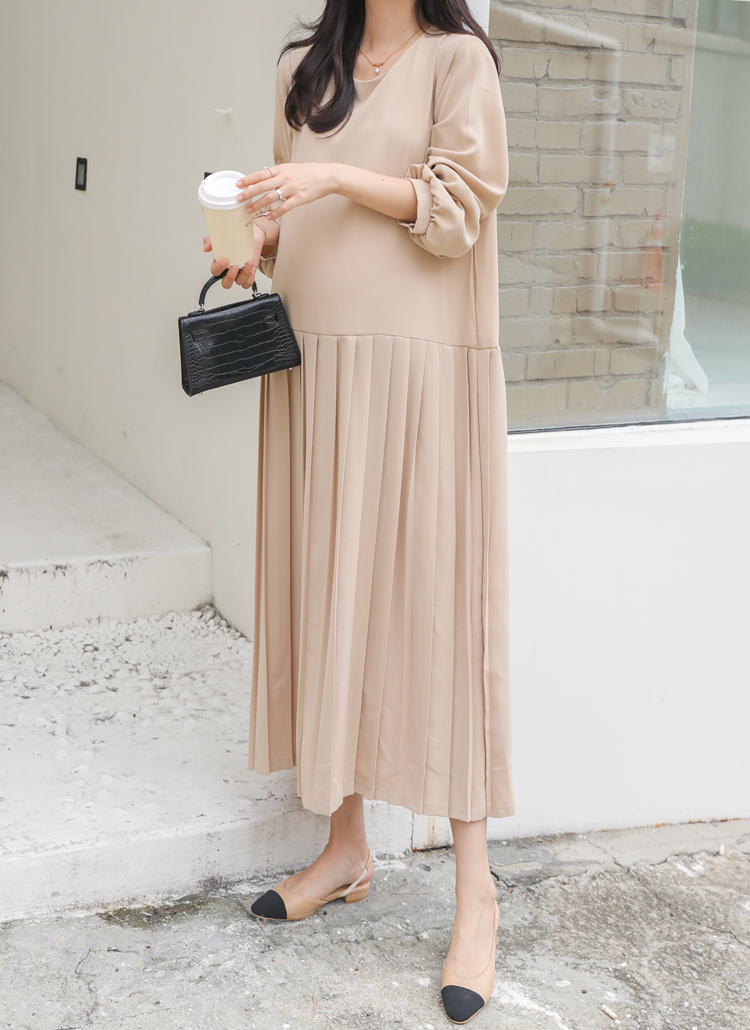 ロング丈プリーツワンピース レディースファッション通販 Dholic