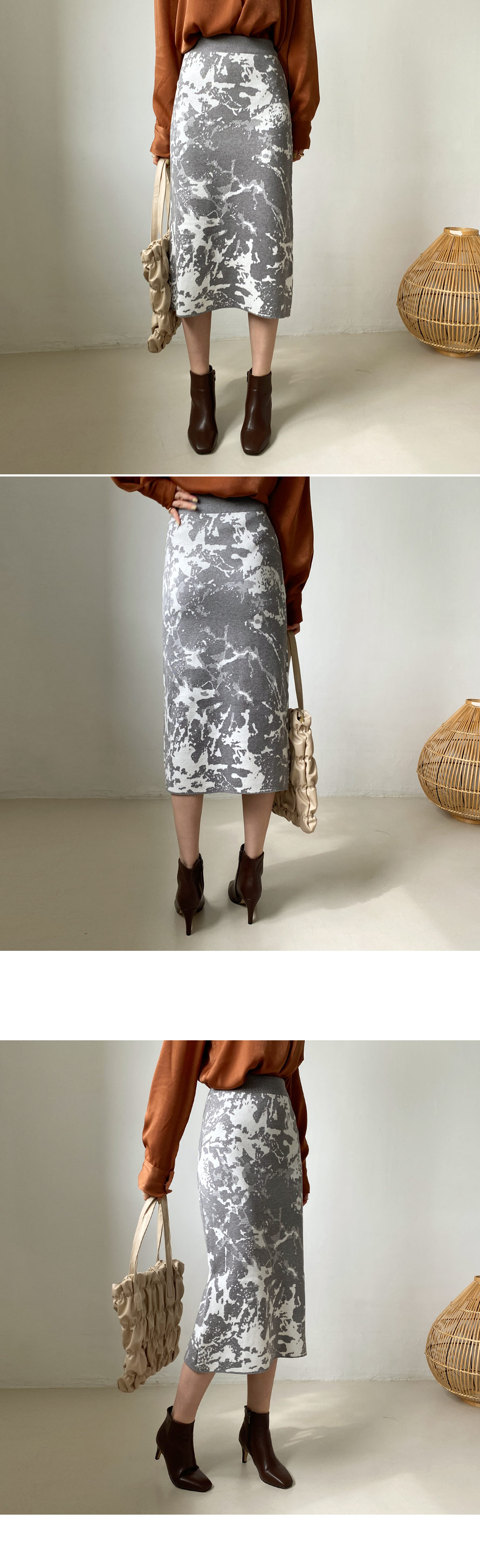 パターンニットスカート・全2色 | DHOLIC PLUS | 詳細画像4