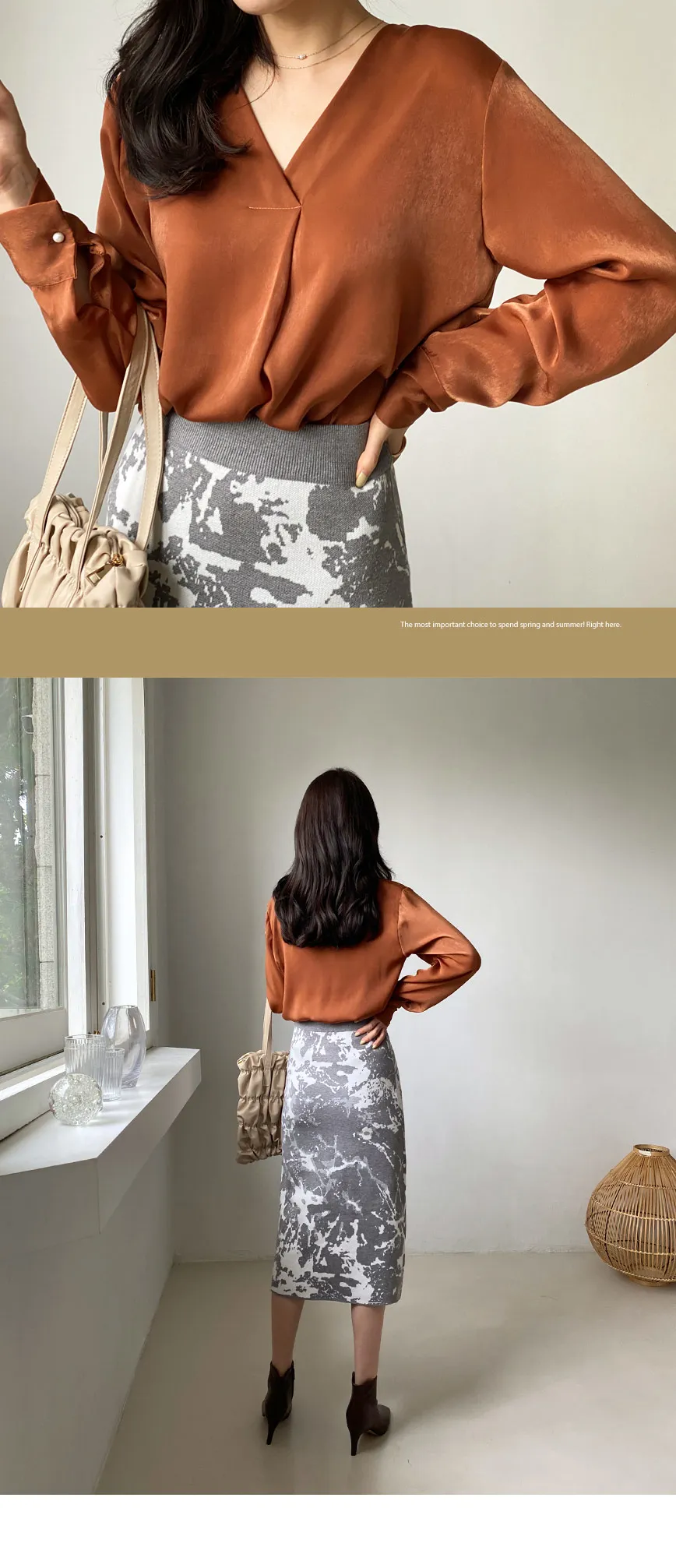 パターンニットスカート・全2色 | DHOLIC PLUS | 詳細画像5