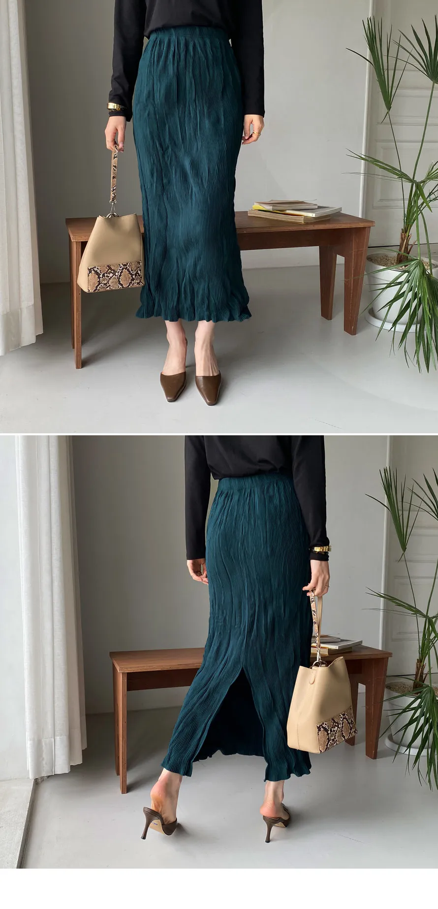 リンクルタイトスカート・全3色 | DHOLIC PLUS | 詳細画像2