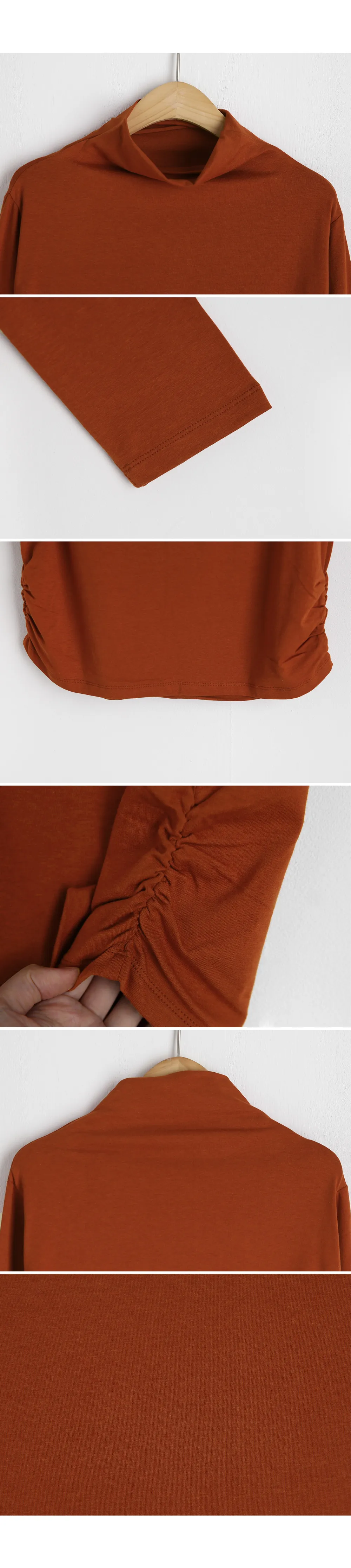 ギャザーへムハイネックTシャツ・全5色 | DHOLIC PLUS | 詳細画像14