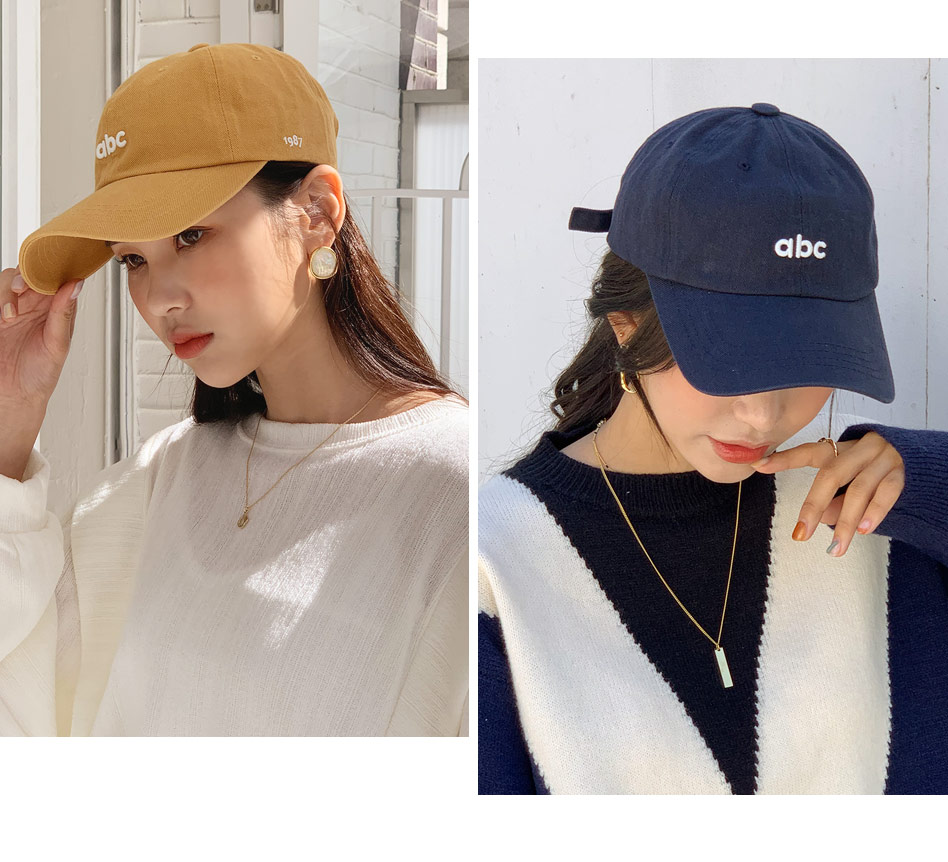 abc刺繍キャップ・全6色 | レディースファッション通販 - DHOLIC