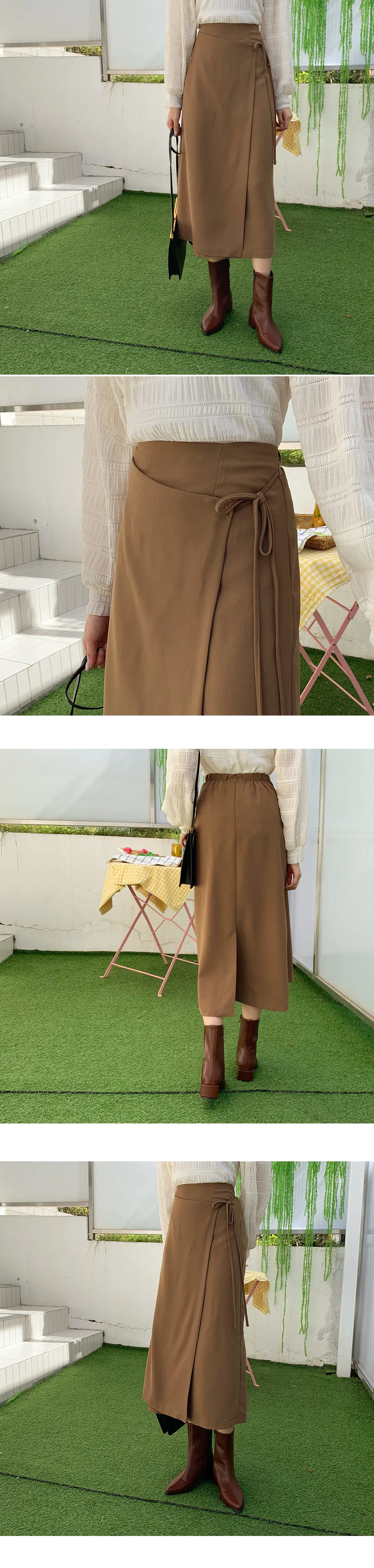 ラップHラインスカート・全2色 | DHOLIC | 詳細画像2