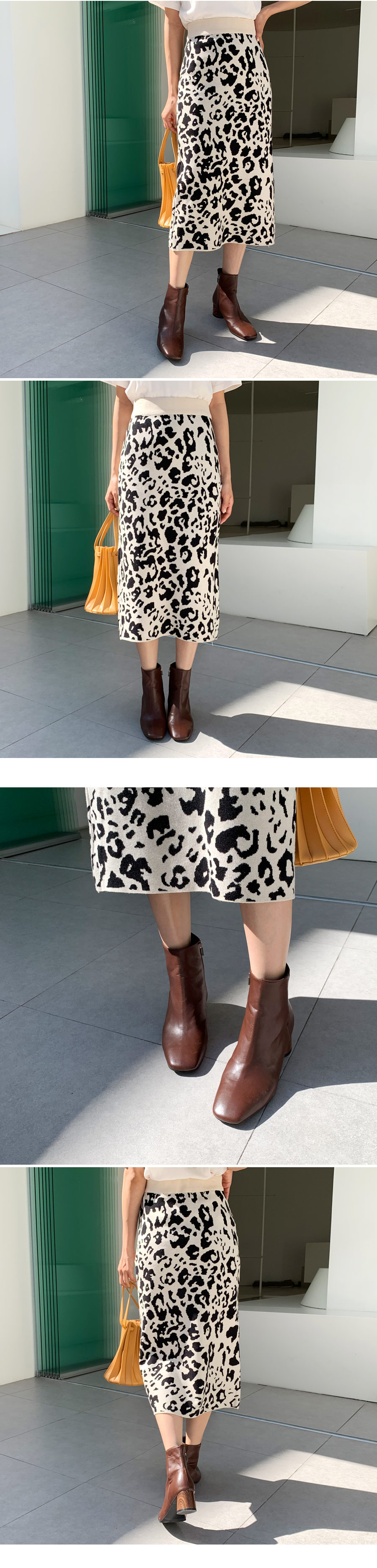 レオパードニットスカート・全2色 | DHOLIC | 詳細画像2