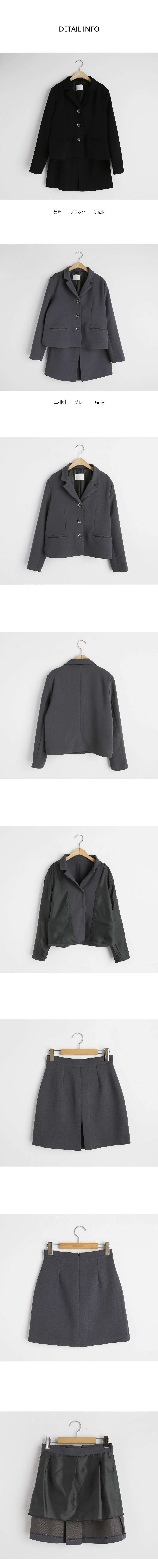 ショートジャケット&タックミニスカートSET・全2色 | DHOLIC | 詳細画像9