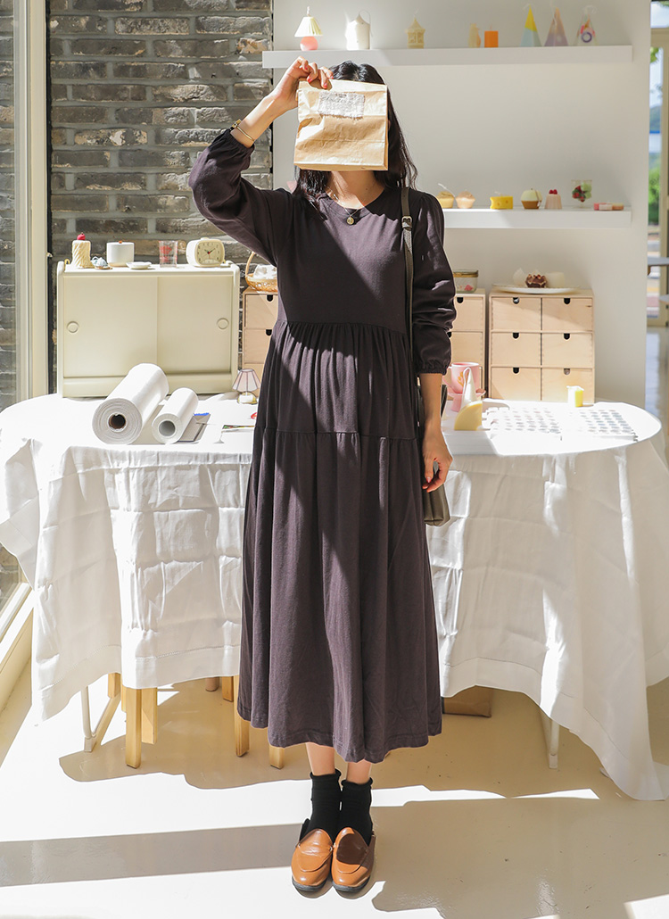 長袖ティアードロングワンピース レディースファッション通販 Dholicディーホリック ファストファッション 水着 ワンピース