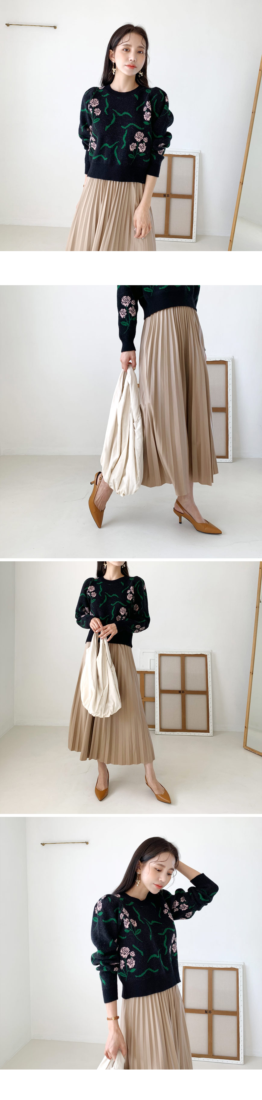 フラワーパターンニット・全4色 | DHOLIC | 詳細画像7