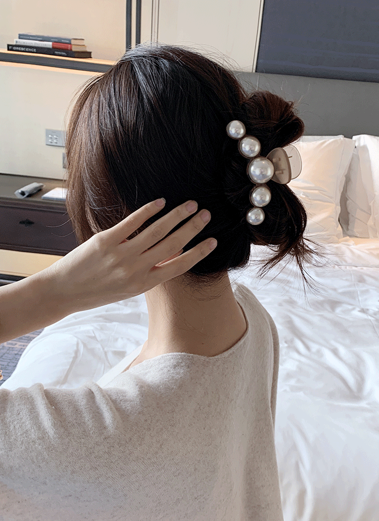 2TYPEパールラインヘアクリップ | minagram | 詳細画像1