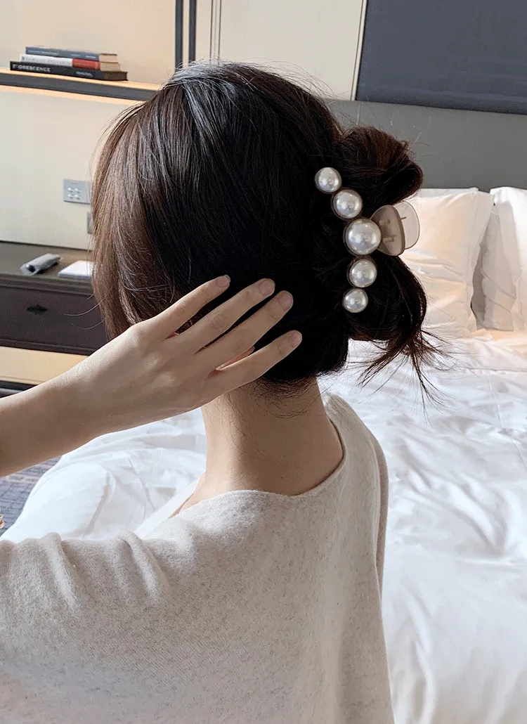 2TYPEパールラインヘアクリップ | minagram | 詳細画像1