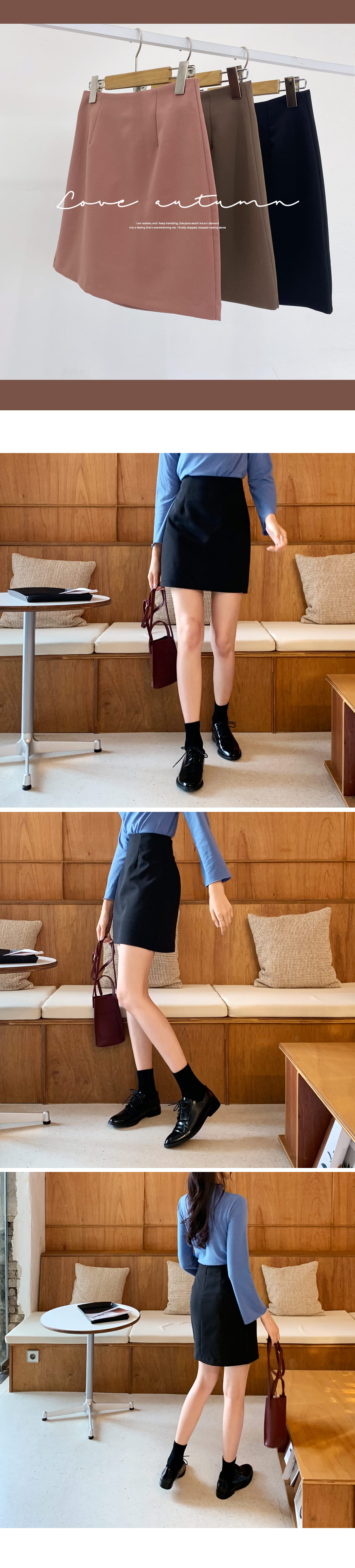 ミニAラインスカート・全3色 | DHOLIC | 詳細画像2