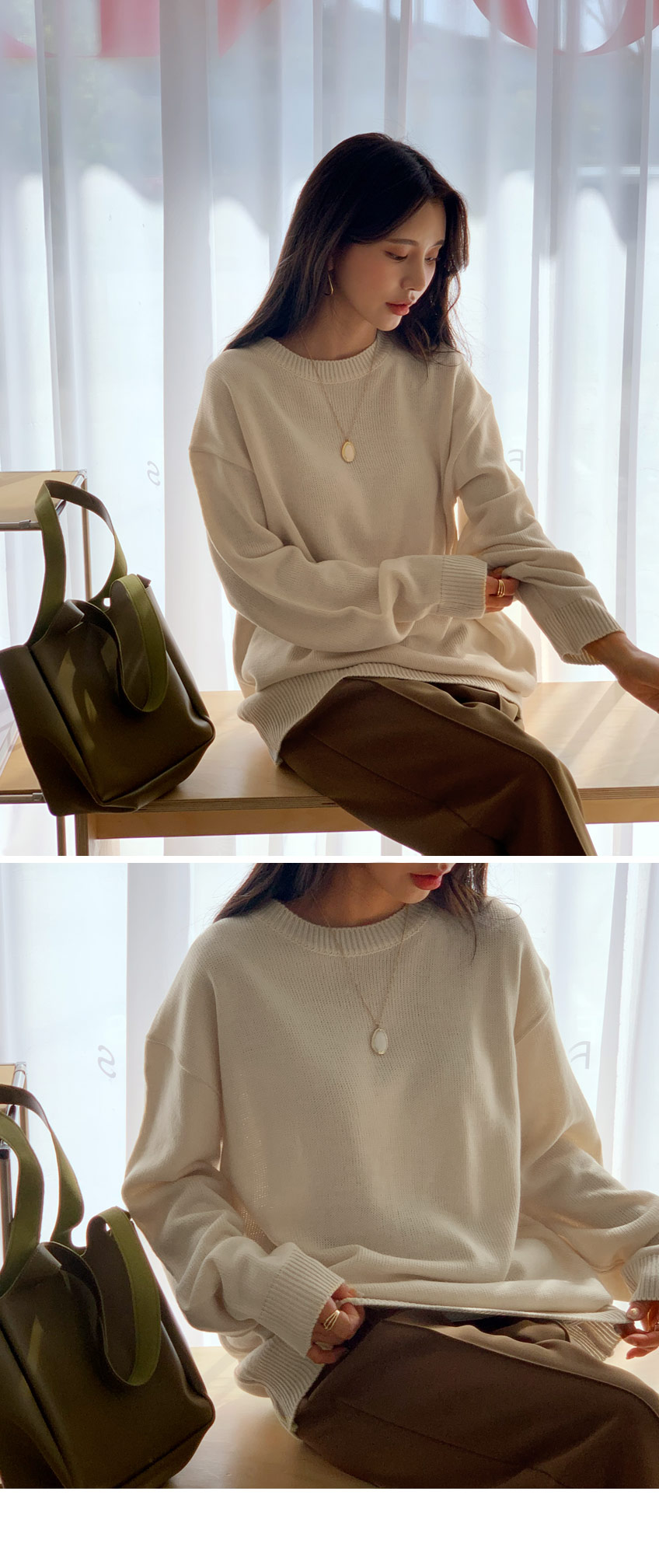 ラウンドルーズニット・全5色 | DHOLIC | 詳細画像5