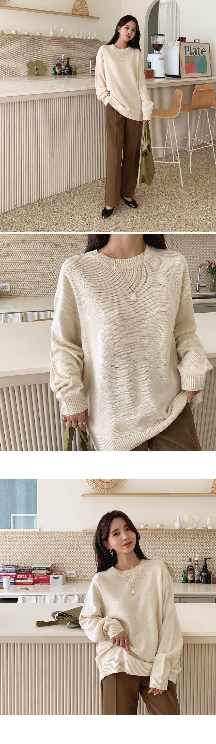 ラウンドルーズニット・全5色 | DHOLIC | 詳細画像6