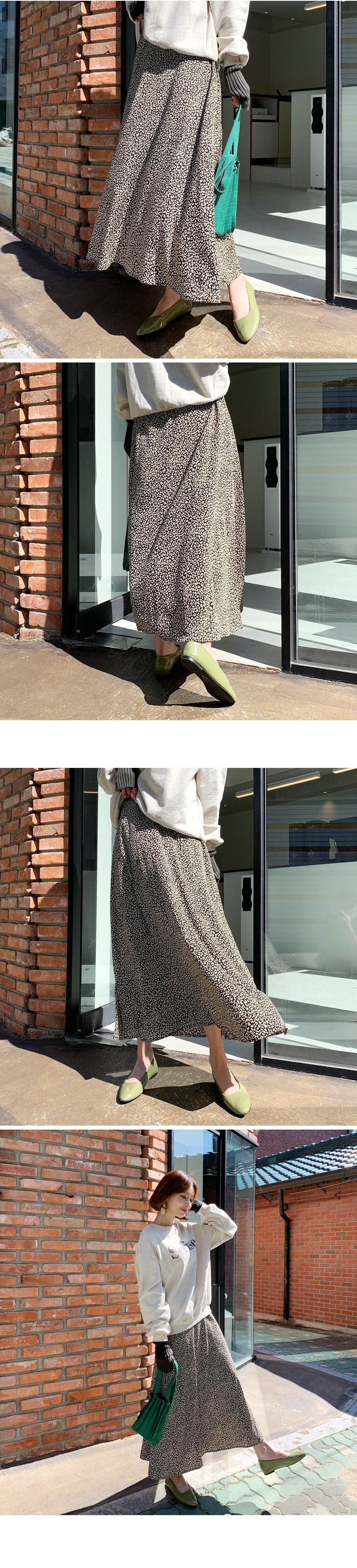レオパードAラインスカート・全3色 | DHOLIC PLUS | 詳細画像2