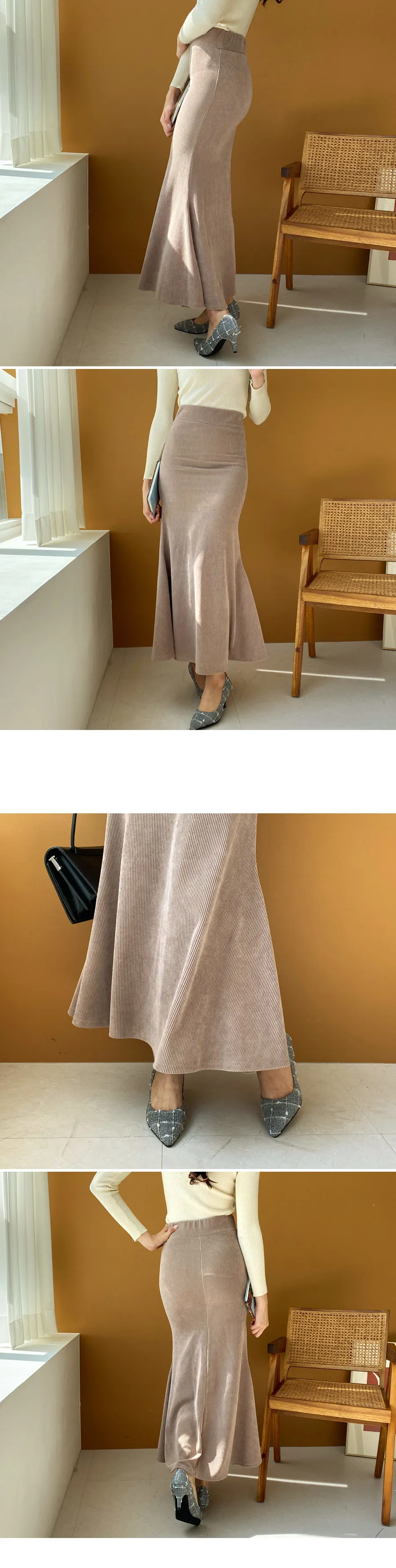 リブマーメイドスカート・全3色 | DHOLIC | 詳細画像2