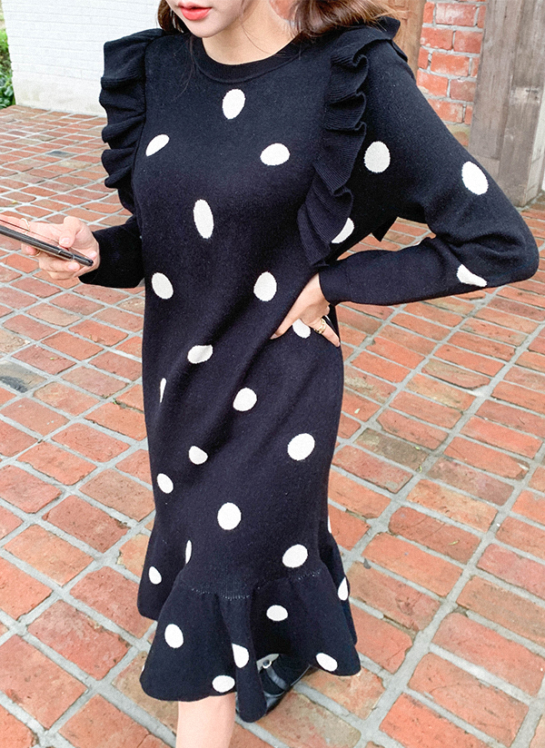 ドットフリルワンピース レディースファッション通販 Dholicディーホリック ファストファッション 水着 ワンピース