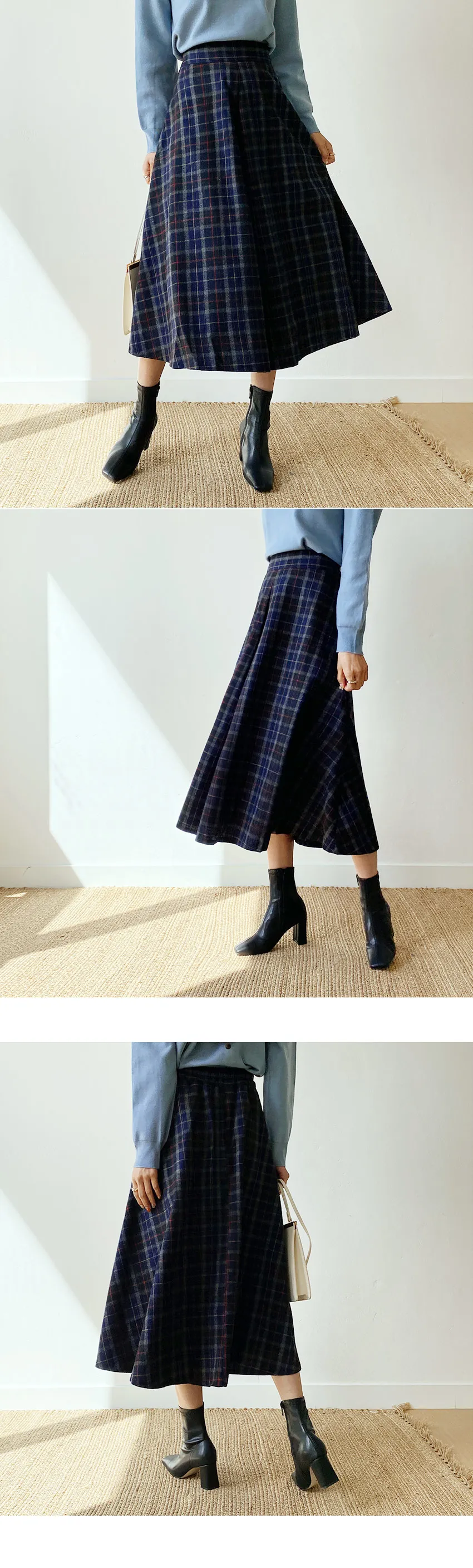 チェックAラインスカート・全2色 | DHOLIC | 詳細画像2