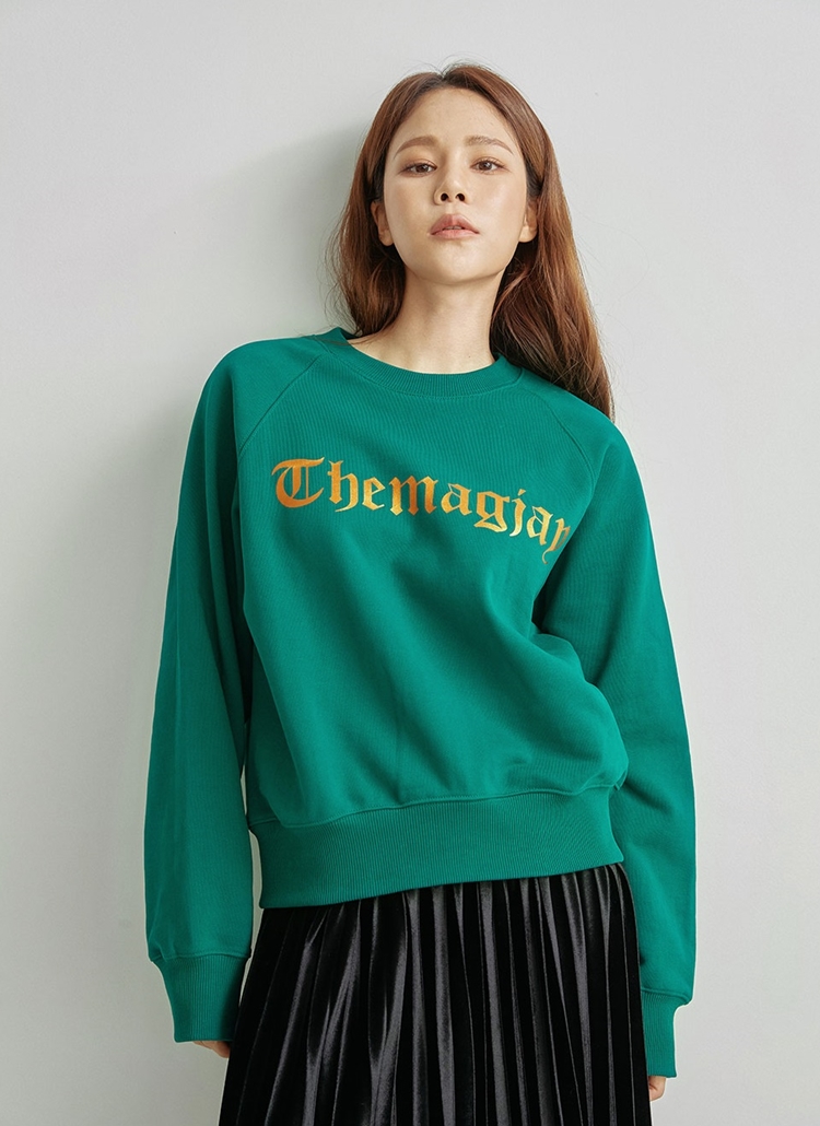 ラグランレタリングスウェット グリーン レディースファッション通販 Dholicディーホリック ファストファッション 水着 ワンピース