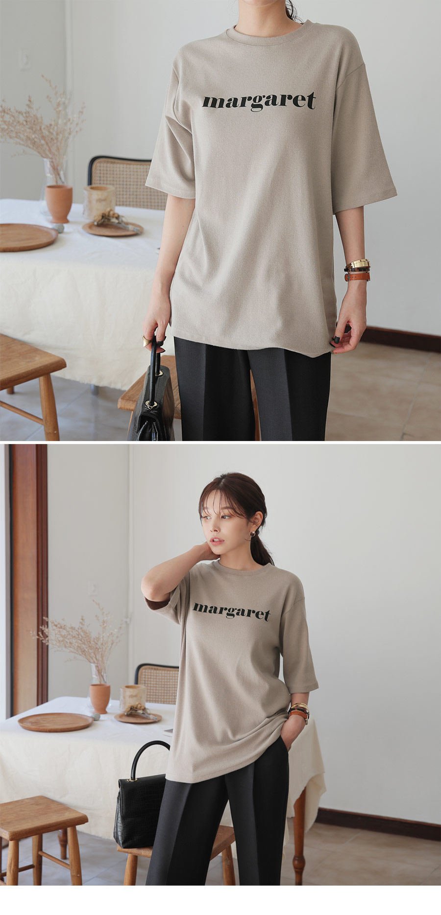 margaretプリントTシャツ・全4色 | DHOLIC PLUS | 詳細画像3