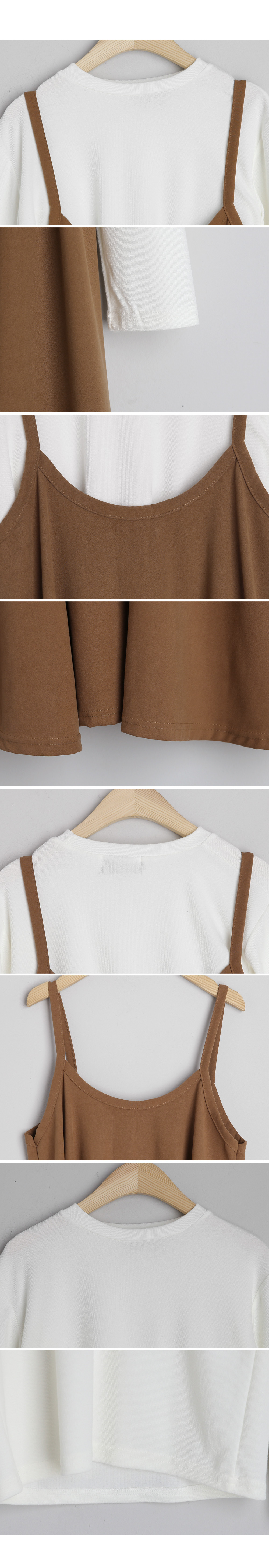 Tシャツ&ノースリワンピースSET・全3色 | DHOLIC | 詳細画像10