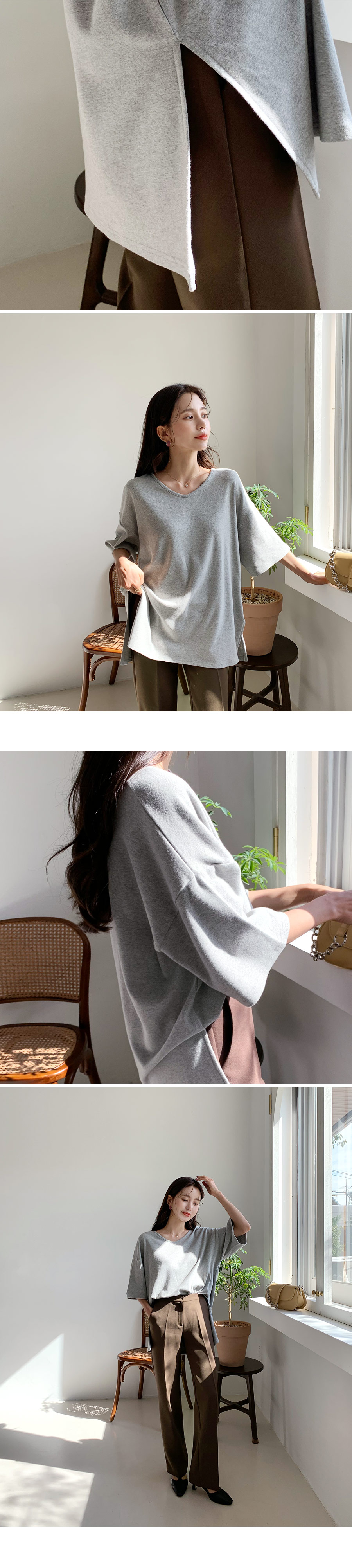 UネックルーズTシャツ・全4色 | DHOLIC | 詳細画像3