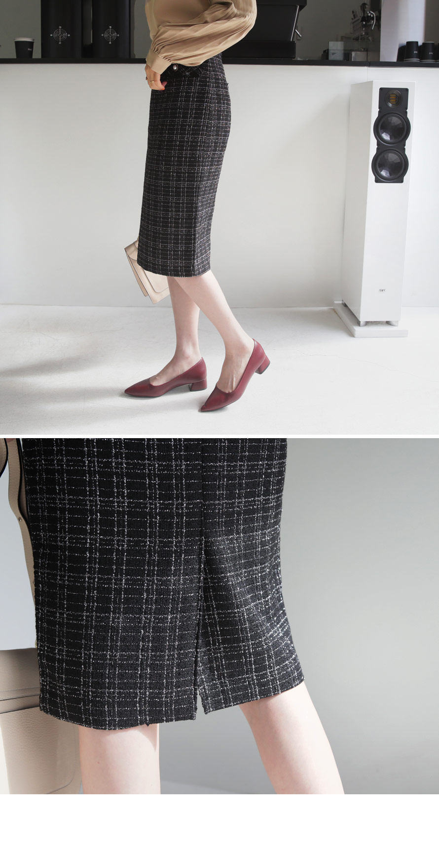 パールツイードスカート・全2色 | DHOLIC PLUS | 詳細画像8