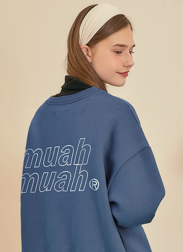 裏起毛muahバックロゴスウェット | muahmuah | 詳細画像2
