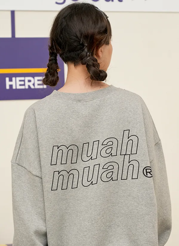 裏起毛muahバックロゴスウェット | muahmuah | 詳細画像8