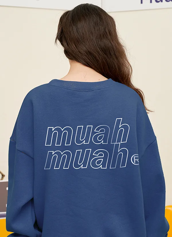 裏起毛muahバックロゴスウェット | muahmuah | 詳細画像10